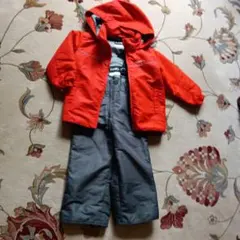 IGNIO 子ども用スキーウェア 赤・グレー