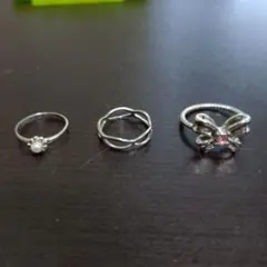 シルバー リングセット 3点