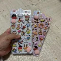 ラスト❣️新品未使用❣️クレヨンしんちゃん　おしり　シール　ぷくぷく　2枚　立体
