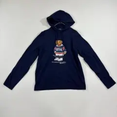 POLO RALPH LAUREN フローレン パーカー M ポロベア 紺 綿のサムネイル