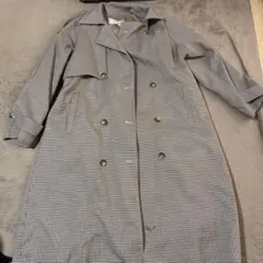 lexema チェック柄トレンチコート