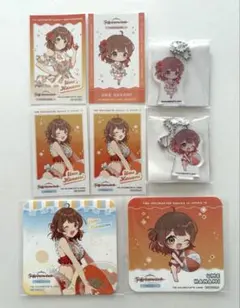 学マス 花海佑芽 スイパラ 海の家 アクキー 特典 カード コースター アクスタ