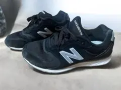 【23.5】New Balance ブラック スニーカー【レディース】