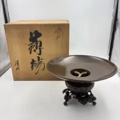 瀬戸焼　加藤作助　黄瀬戸薄端花瓶　31cm　明治〜昭和初期 瀬戸焼 加藤作助 黄瀬戸薄端花瓶 31cm 明治〜昭和初期 - メルカリ