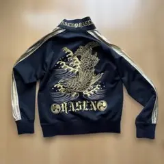 RASENORAI ORISEN 黒&金刺繍ジャージMサイズ