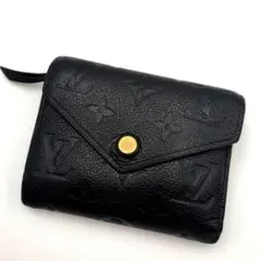 ルイヴィトン ポルトフォイユ ヴィクトリーヌ アンプラント　黒