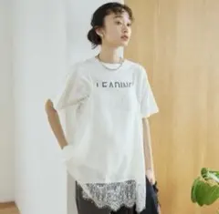 【未開封】coen 新品未使用 ロゴTシャツ ホワイト Mサイズ　タグ付きのサムネイル