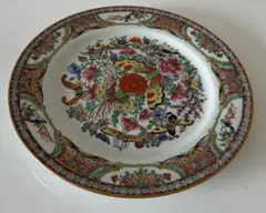 金彩　花柄 陶磁器 平皿