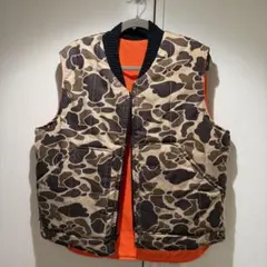 old gap Down camo Vest 迷彩柄 ダウン ベスト - メルカリ