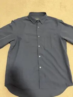 メンズ グリーンレーベル 半袖 シャツ Lサイズ ネイビー