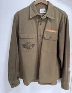1933 OLD CROW シャツジャケット カーキ Lサイズ オールドクロウ OLD CROW 1933-L/S SHIRTS - メルカリ