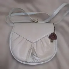 未使用 Yves Saint Laurent フリンジ リザードショルダーバッグ