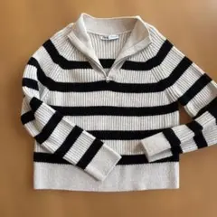 美品　ZARA ボーダー ニット セーター 長袖