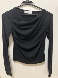 OHOTORO 2wayシアリングTシャツ 黒