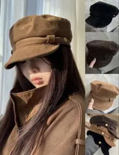 SHEIN キャスケット ブラウン