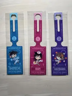 【新品 未開封 匿名配送】3種セット 名探偵コナン ラゲッジタグ くら寿司