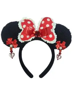 ディズニー　ミニー　カチューシャ　イヤリング