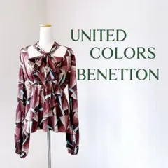 【UNITED COLORS OF BENETTON】 幾何学柄　チュニックのサムネイル