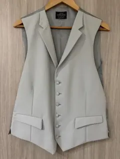 m*1様 美品 UNITED ARROWS フォーマル ベスト ライトグレー 5のサムネイル