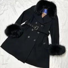 希少 店舗限定品 ロングコート ファーコート 黒 ブラック レア