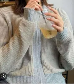 TTT MSW 24SS Lame Zip Up Cardigan GRAY