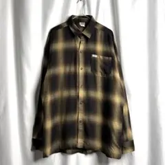 90s Caltop U.S.A. オンブレ チェック シャツ XL