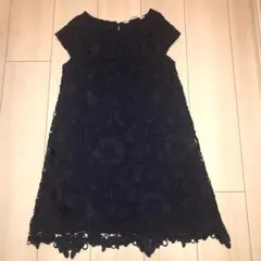 H&M 紺色ワンピース☆ 結婚式にも。