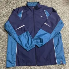 00s NIKE TEAM ナイロンジャケット XL 刺繍スウッシュ Y2K