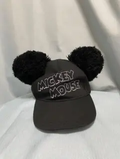 ミッキーマウス 耳付きキャップ 黒