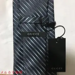 GUCCI グッチ　ネクタイ　シルク　紺