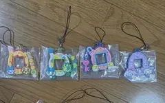 たまごっち　一番くじ　F賞きらきらラバーチャーム　4個セット