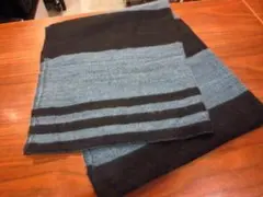 denis colomb デニスコロン カシミヤ シルク 大判 ボーダーストール