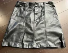 ZARA レザーミニスカート レディース 秋服 冬服