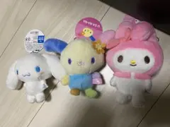 新品　3個セット　サンリオ　ウサハナ　マイメロ　シナモロール