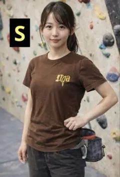 【新品】inga Tシャツ S レディース ブラウン 　クライミング　スポーツ