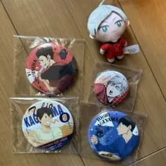 烏野高校 缶バッジ & ぬいぐるみセットハイキュー