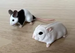 レトロ! ネズミとハムスターの置物