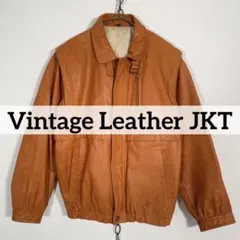 日本製 90s Vintage Genuine Leather ジャケット 牛革
