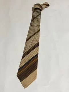 Yves Saint Laurent シルク ネクタイ 幾何学模様