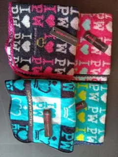 pinkylwoman タオルハンカチ 4枚セット