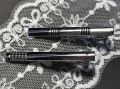 ネクタイピン 2個セット シルバー ビジネス シンプル メンズ