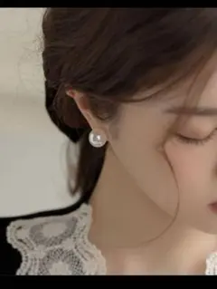 パールイヤリング　14mm