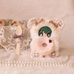 【持てるよくまさん】10〜12cm/ピンクドーナツver❤︎おすわりぬい服 持てるよくまさん】10〜12cm/ピンクドーナツver❤︎おすわりぬい服