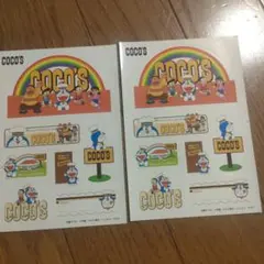 新品　ドラえもん COCO'S ステッカー 2シート　2枚　ココス