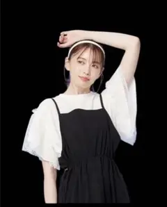 HK WORKS LONDON メッシュ袖カットソー ホワイトLサイズのサムネイル