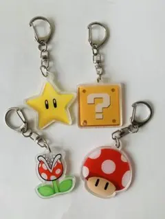 スーパーマリオ アクリルキーホルダー 4個セットのサムネイル