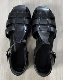 【美品】menue メヌエ グルカサンダル ブラック 3L 26~26.5cmのサムネイル