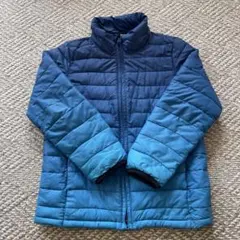 GAP キッズ中綿コート/フード取り外し可/キッズM 130 青のグラデーション