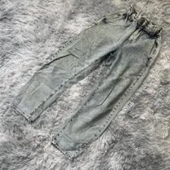 as58様専用ZARA ザラ ハイウエストワイドテーパードデニム ケミカル 0