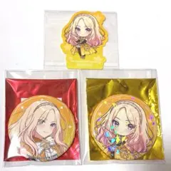 学マス スマイルベースカフェ コラボ 缶バッジ 特典 ステッカー 十王星南